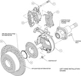 Wilwood - 10/12 Bolt - 2.75/2.81 Offset - D154 Rear Parking Brake Kit - 12.19 Inch - Front Caliper Mounting