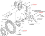 Wilwood - 1964–74 A/F/X-Body | Buick, Chevy, Olds, Pontiac, GMC | Apollo, Camaro, Chevelle, El Camino, Nova, Cutlass, GTO, Firebird - Forged Narrow Superlite 6R Big Brake Front Brake Kit (Hub) - 14 Inch