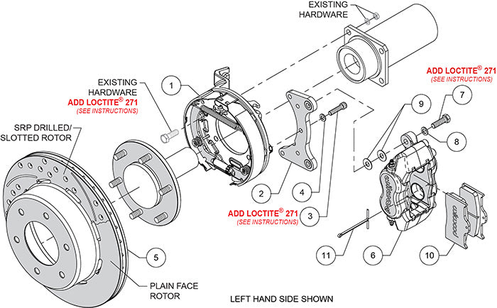 Wilwood - 1963-1986 Chevy/GMC C10 Rear Big Brake Kit Forged Dynlite (6 x 5.50 Rotor) - 12.19-Inch Rotors