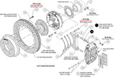 Wilwood - Kit de freno de estacionamiento trasero forjado Superlite 4R Big Brake para Chevy/GMC C1500-OBS 1988-1998 - Rotores de 14 pulgadas