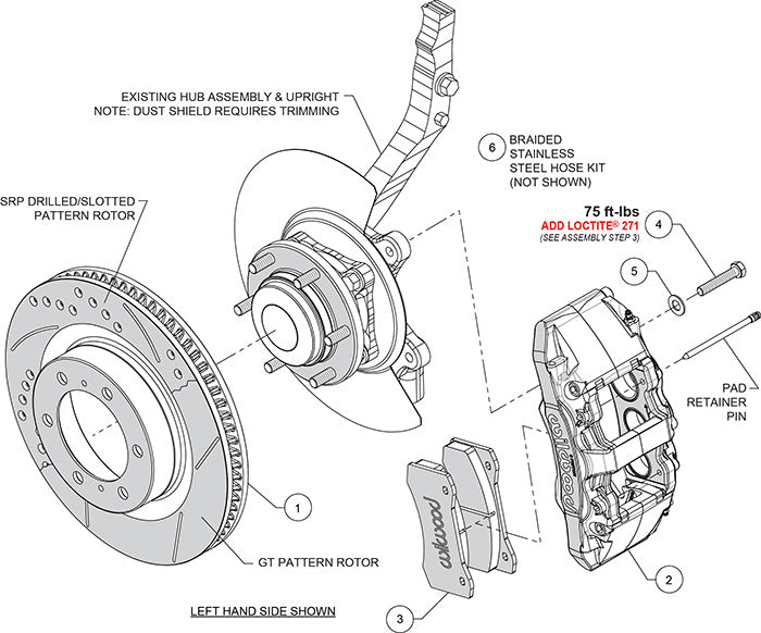 Wilwood - 2003-2014 Lexus GX460 & GX470 | 2003-2023 Toyota 4Runner, FJ Cruiser, Tacoma  AERO6-DM Direct-Mount Truck Front Brake Kit - 13.31 Inches