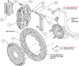 Wilwood - 1964–1981 A/F/X-Body, 1963–1982 Corvette, 1964–1970 Mustang | Ridetech, Art Morrison, Detroit Speed - Forged Narrow Superlite 6R Big Brake Front Brake Kit (Hat) - 14 inch