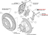 Wilwood - Kit de frenos traseros grandes AERO4 para Chevy/GMC Silverado 1500 1999-2018 - Rotores de 14,25 pulgadas