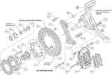 Wilwood - 64–72 GM A-Body | 67–69 GM F-Body | 64–82 Corvette | With Ridetech Spindles - Forged Dynalite Pro Series Front Brake Kit - 11 Inch