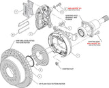 Wilwood - 10/12 Bolt - 2.75 - 2.81 Offset - Forged Dynapro Low-Profile Rear Parking Brake Kit - 11 Inch - Rear Caliper Mounting