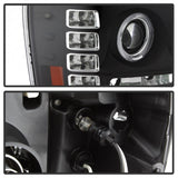 Faros delanteros LED tipo halo con proyector Spyder GMC Sierra 1500 07-13, color negro