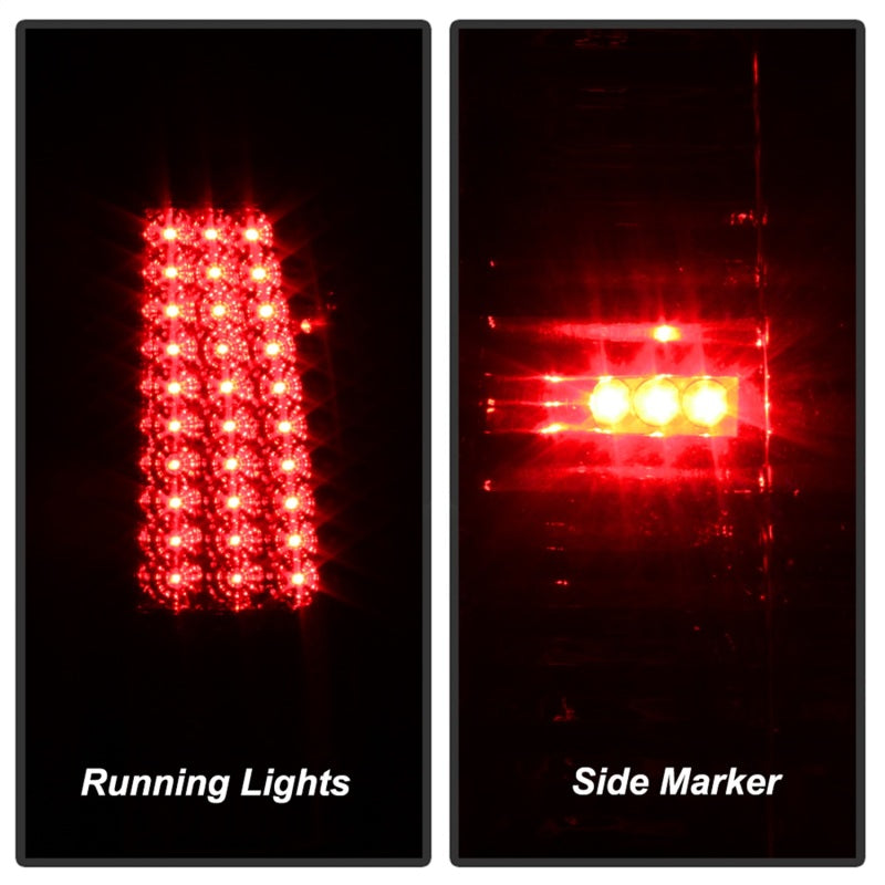 Spyder Xtune 99-02 Chevy Silverado 1500 | 99-06 GMC Sierra 1500 LED Tail Lights - Red Clear (Does Not Fit Stepside)