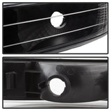 Faros delanteros de cristal ámbar con luces de parachoques Spyder Chevy Silverado 1500/2500 99-02 - Negro
