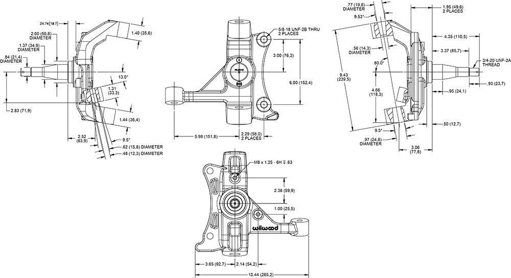 Wilwood - 1988-1999 Chevy/GMC C1500-OBS Forged Narrow Superlite 6R Big Brake Front Brake Kit (Hub) - 13.06-in Rotor Diameter