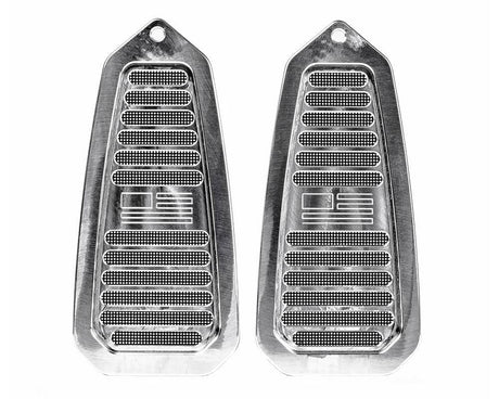 Camaro | Firebird 1967-1969 Billet Door Jamb Vents, Flag Logo
