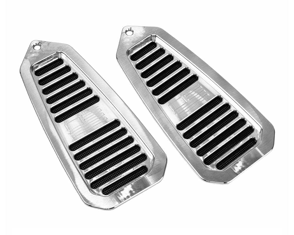 Camaro | Firebird 1967-1969 Billet Door Jamb Vents, Flag Logo