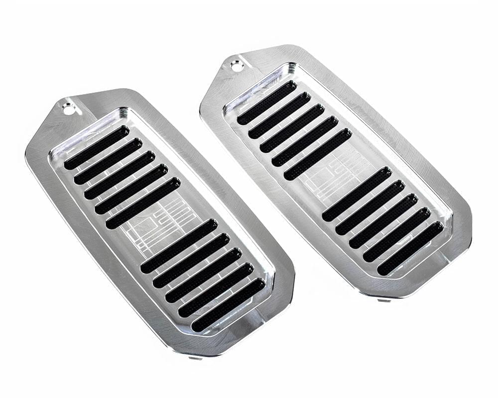 Camaro | Firebird 1970-1992 Billet Door Jamb Vents, Flag Logo